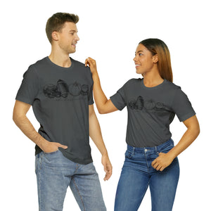 A few of my favorite things Happy Halloween Unisex Jersey Halloween Pumpkin Face Short Sleeve Tee