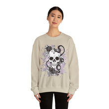 Load image into Gallery viewer, Skull Sweatshirt | Skull Boho | Halloween Gift | Skull Tshirt | Skull Hoodie | Skull Sweater | Womens Fall Sweater Crewneck Sweatshirt
