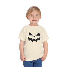 Load image into Gallery viewer, Pumpkin Face Toddler Short Sleeve Tee
