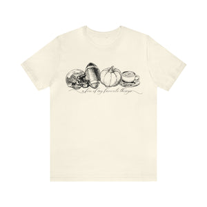 A few of my favorite things Happy Halloween Unisex Jersey Halloween Pumpkin Face Short Sleeve Tee