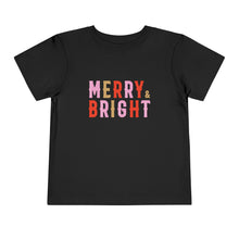 Load image into Gallery viewer, Merry + Bright Kids Holiday T Shirt
