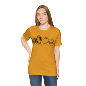 A few of my favorite things Happy Halloween Unisex Jersey Halloween Pumpkin Face Short Sleeve Tee