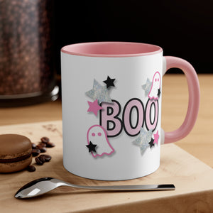Boo Halloween Mug: A Home by Glam Fete x Festive Fetti Collab Accent Coffee Mug, 11oz