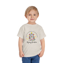 Load image into Gallery viewer, Merry Christmas Festive Cat Christmas Kids Holiday T Shirt
