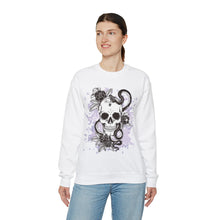 Load image into Gallery viewer, Skull Sweatshirt | Skull Boho | Halloween Gift | Skull Tshirt | Skull Hoodie | Skull Sweater | Womens Fall Sweater Crewneck Sweatshirt

