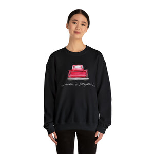 Pickups and Fall Nights Autumn Fall Sweatshirt for women, Unisex Sweatshirt