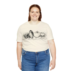 A few of my favorite things Happy Halloween Unisex Jersey Halloween Pumpkin Face Short Sleeve Tee