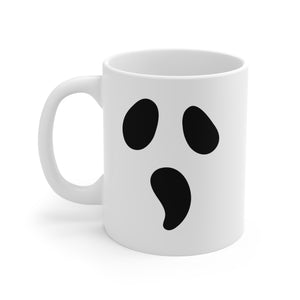 Ghost Face Coffee Mug, Happy Halloween Mug 11oz