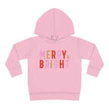 Load image into Gallery viewer, Merry + Bright Toddler Pullover Fleece Hoodie
