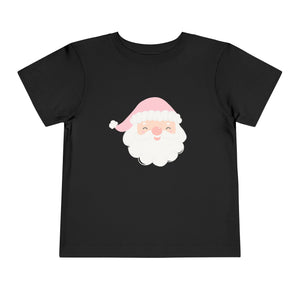 Pink Santa Christmas Kids Holiday T Shirt