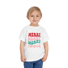 Load image into Gallery viewer, Merry, Merry Christmas Kids Holiday T Shirt
