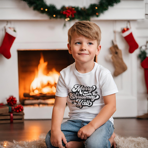 Merry Christmas Kids Holiday T Shirt
