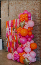Load image into Gallery viewer, Valentines Day Fringe Backdrop Wall on Plastic Fencing

