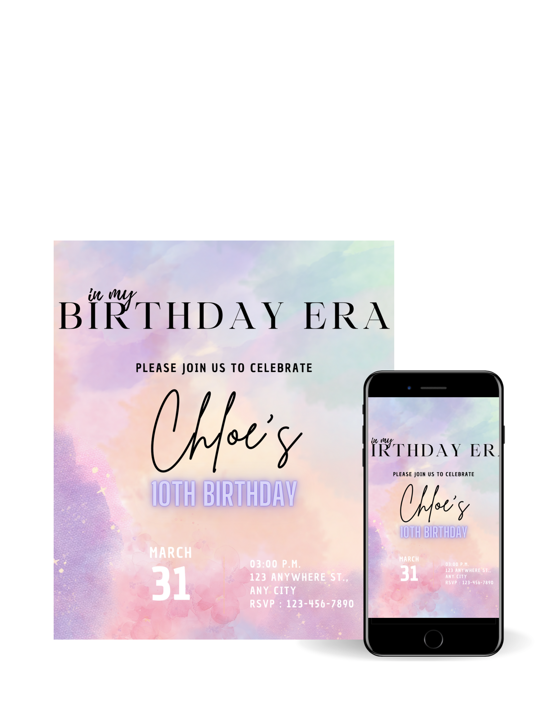 Editable Digital Download: Eras Party Invitation