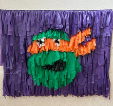 Load image into Gallery viewer, Turtle Party Fringe Wall Art  Fringe Backdrop Wall on Plastic Fencing
