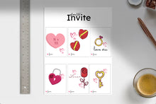 Load image into Gallery viewer, Taylor Swift Valentines Day Cards Instant Download 6 Printable Classroom Valentine&#39;s Day Cards for Kids, Instant Download 3 1/2 x 4 1/2in
