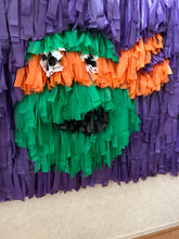 Load image into Gallery viewer, Turtle Party Fringe Wall Art  Fringe Backdrop Wall on Plastic Fencing
