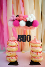 Load image into Gallery viewer, Personalized Wool Ball Cake Topper with Fringe
