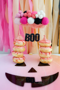 Personalized Wool Ball Cake Topper with Fringe