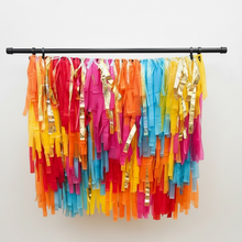 Load image into Gallery viewer, Halloween Fringe Backdrop Wall on Plastic Fencing
