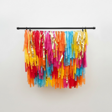 Load image into Gallery viewer, Halloween Fringe Backdrop Wall on Plastic Fencing

