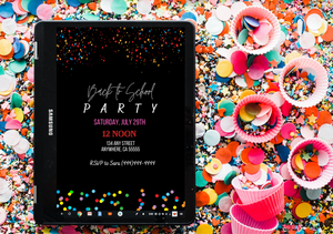 Editable Digital Download: Back To School Around the World Party Invitation