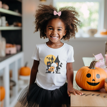 Load image into Gallery viewer, Mummy Haunted House  Halloween Shirt, Spooky Kids Shirt, Halloween Toddler T-Shirt, Cute Ghost T-Shirt, Spooky Season Kids Tees
