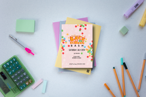 Editable Digital Download: Back To School Confetti Party Invitation
