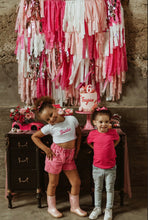 Load image into Gallery viewer, Valentines Day Fringe Backdrop Wall on Plastic Fencing
