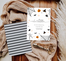 Load image into Gallery viewer, Editable Digital Download: Halloween Party Invitation
