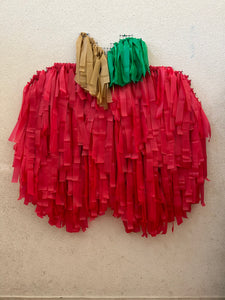 Glam Fete x Ambusheed With Boys Apple Fringe Backdrop Wall on Plastic Fencing