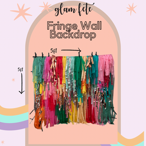 Dino Party, Dinosaur Birthday Party Fringe Backdrop Wall