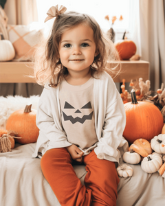 Pumpkin Face Toddler Short Sleeve Tee