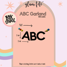 Load image into Gallery viewer, Back to School ABC Word Banner
