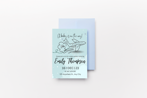 Editable Digital Download: Baby Boy Shower Party Invitation