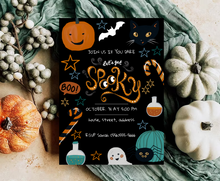 Load image into Gallery viewer, Editable Digital Download: Halloween Spooky Party Invitation
