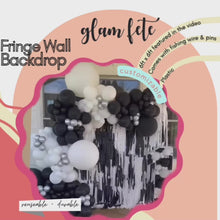 Load and play video in Gallery viewer, Pink Birthday Party Fringe Backdrop Wall
