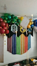 Load and play video in Gallery viewer, Rainbow Macrame Wall Hanging
