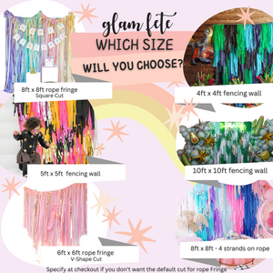 Custom Fringe Backdrop Anthropologie Party Anthro Inspired Party Layered Fringe Backdrop Modern Rainbow Party Colorful Party