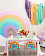 Load image into Gallery viewer, St Patrick’s Day Tablecloth Fringe Backdrop, Flagtape Backdrop, Fringe Backdrop, Birthday, Party Theme
