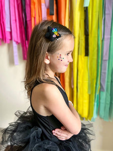 Glam Fete x Lule Bloom Halloween Collab Plastic Tablecloth Fringe Backdrop, Vynl fringe, flag tape, flagging tape, photo backdrop, picture backdrop, Halloween, space, planet, theme