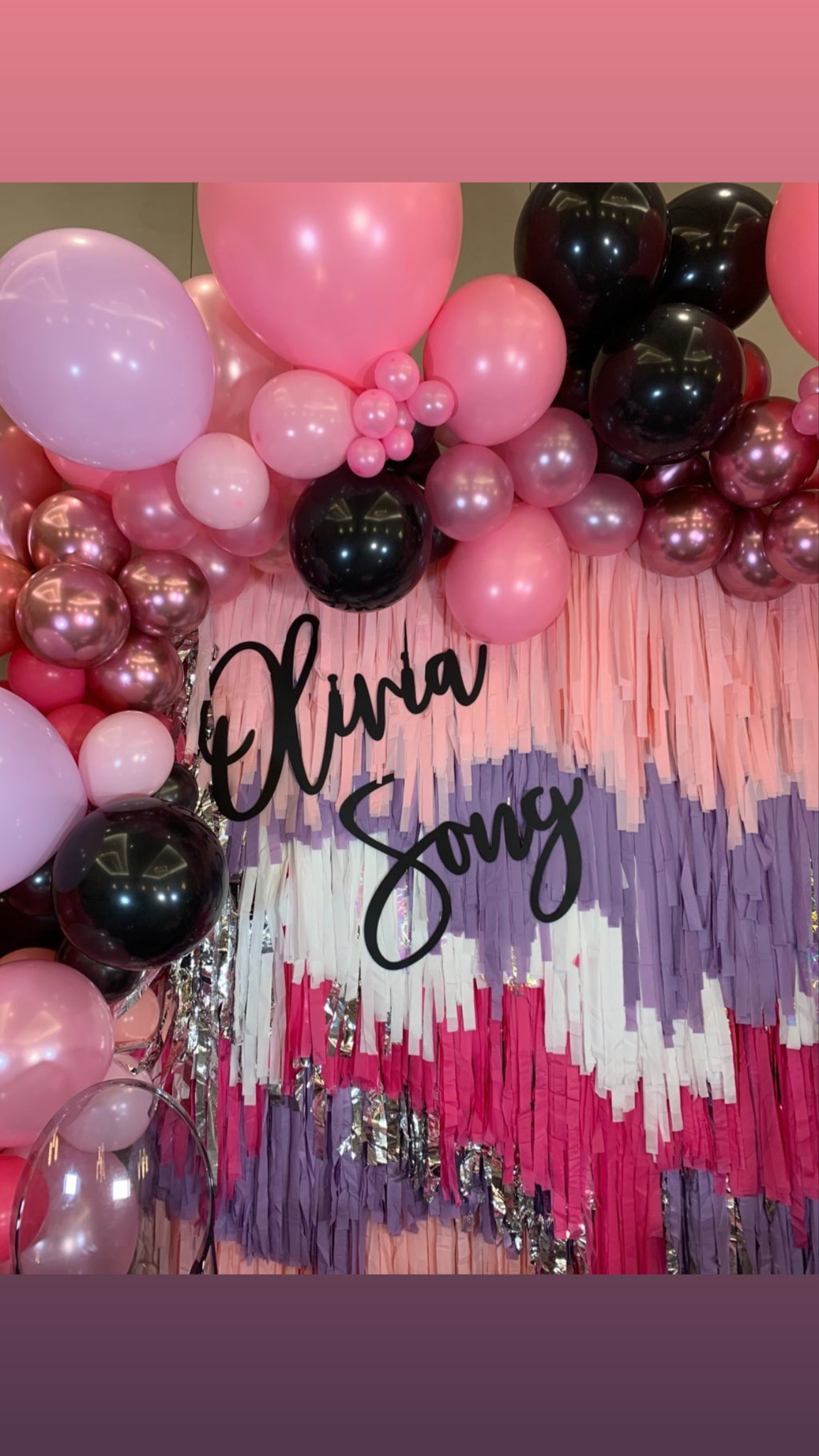 Insta-worthy Fringe Backdrop Party Decoration with 10ft Balloon