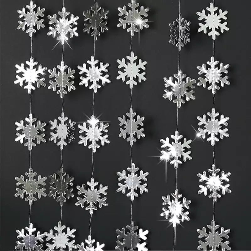 Christmas Snowflake Paper Garland Decorations Holiday – Glam Fete Party