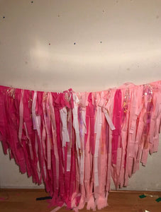 Glam Fete x Fern and Maple Style Valentine’s Day Fringe Collab, Flagtape Backdrop, Fringe Backdrop, Birthday, Party Theme