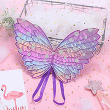 Load image into Gallery viewer, Lovely sparkle glitter embroidery princess butterfly wing princess
