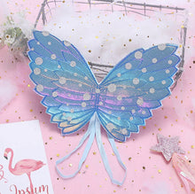 Load image into Gallery viewer, Glam Bebe Light Blue Fairy Wings
