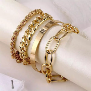 Gold Charm Bracelet for Women
