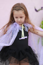 Load image into Gallery viewer, Lavender Cape Princess Cape Fashion Glitter Multicolor Sequins Shawl Shiny Girls Cloak Blingbling Fairy Princess Cape Christmas Party
