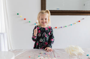 Back to School Wool Ball Wool ball garland, felt ball
